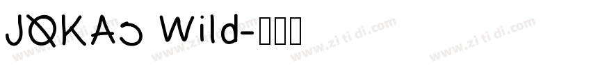 JQKAs Wild字体转换